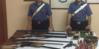 Messina, raffica di controlli dei Carabinieri a San Filippo Superiore foto-armi-sequestrate