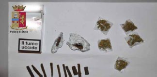 Squadra Mobile: i poliziotti in servizio anti-droga, denunciano un 19enne