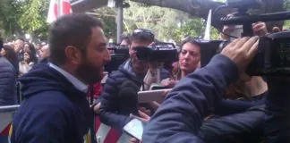 Piazza Cairoli: tappa di “#IODICONOTOUR”, del Movimento Cinquestelle