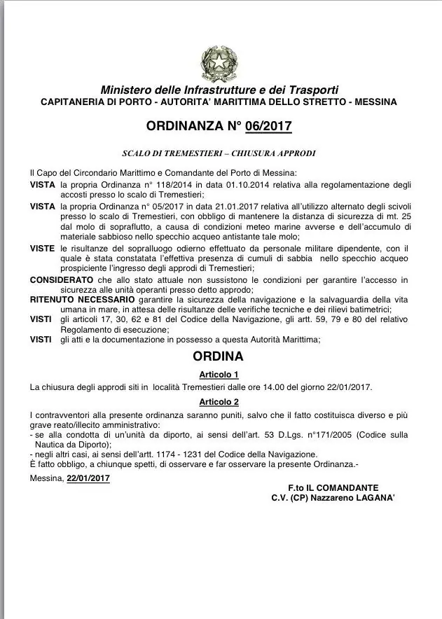 ordinanza
