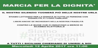 Palermo: il 12 aprile, la “Marcia per la dignità”