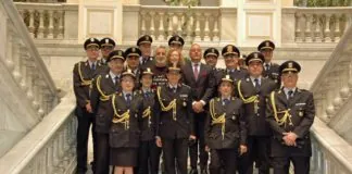 Palazzo dei Leoni, cerimonia di consegna dei gradi ai responsabili di sezione della Polizia Metropolitana polizia-metropolitana