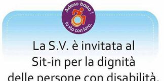 Sit-in “Adesso Basta !” per la dignità delle persone con disabilità sit-in-catania