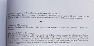 Figline Incisa Valdarno: l’assoluzione di Cosetta Fabbricotti, dalle imputazioni che le venivano contestate