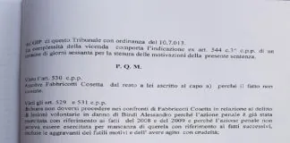 Figline Incisa Valdarno: l’assoluzione di Cosetta Fabbricotti, dalle imputazioni che le venivano contestate