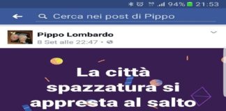 Pippo Lombardo (ME): “Dopo aver definito Messina -città spazzatura-, in un post su Facebook”