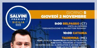 Salvini Sicilia Tour a Messina il 2 Novembre