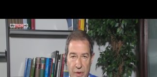Nello Musumeci, intervistato a Sky TG24 da Maria Latella