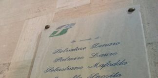 Libero Gioveni, presente questo pomeriggio alla commemorazione delle vittime del Segesta Jet