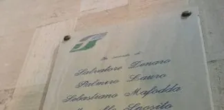 Libero Gioveni, presente questo pomeriggio alla commemorazione delle vittime del Segesta Jet