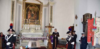 Commemorazione 26° anniversario della morte del carabiniere Fortunato Arena funerale-carabiniere