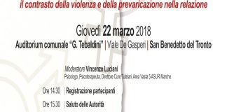 San Benedetto: “La Violenza Non Ha Sesso”