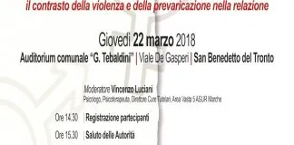San Benedetto: “La Violenza Non Ha Sesso”