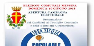 Idea Sicilia: venerdì 25 maggio, alle ore 17.30, la presentazione della Lista