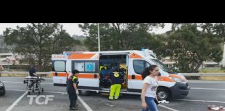 A Santa Margherita, uno scontro auto moto