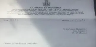 Marco Bellantone (assessore designato al Turismo del M5S-ME): “Buon giorno, al netto delle sciocche affermazioni che leggo sui giornali mi pregio di mostrare il documento che sanciva la mia collaborazione con l’assessore Perna”