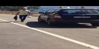 Capo Alì (ME): un distaccamento di materiale roccioso unito a terriccio, si è verificato questa mattina