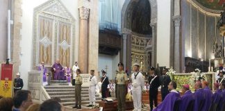 Celebrata una cerimonia funebre, al Duomo di Messina