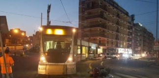 A Messina, al capolinea ZIR del tram si è verificato un incidente