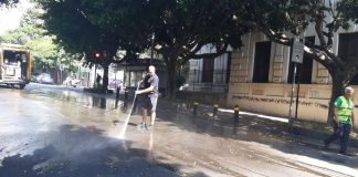 Via Tommaso Cannizzaro a Messina: gli incidenti stradali occorsi agli scooter, la notte scorsa a causa del manto scivoloso