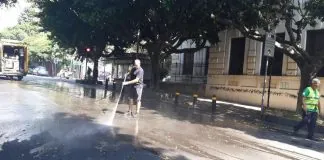 Via Tommaso Cannizzaro a Messina: gli incidenti stradali occorsi agli scooter, la notte scorsa a causa del manto scivoloso