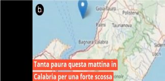 Alle 7.24 di stamane, un terremoto di 4.2 ML ha interessato la Costa Calabra sud occidentale