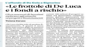 Cateno De Luca (sindaco di Messina), sugli ex assessori De Cola e Signorino: “Padre perdonali perché non sanno quello che hanno fatto e non sanno quel che dicono”
