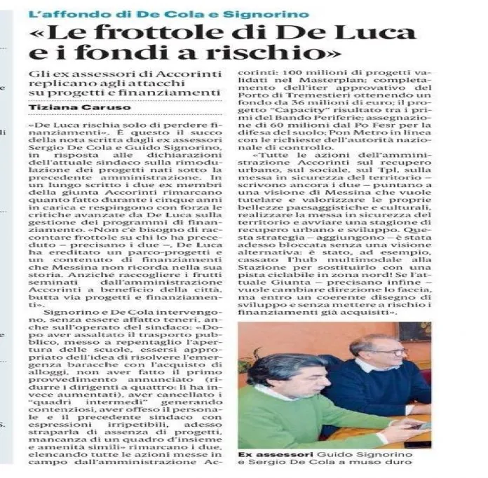 frottole di de luca