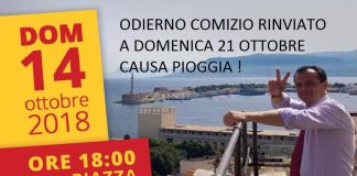 L’onorevole e sindaco di Messina Cateno De Luca, rinvia il suo odierno Comizio di piazza Unione Europea