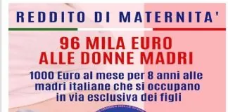 L’impegno per il “Reddito di Maternità” de “Il Popolo della Famiglia”
