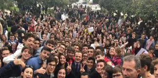 Il sindaco peloritano Cateno De Luca, ha incontrato oggi una delegazione del liceo Seguenza