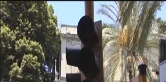 Una cabina dell’Enel, ha preso fuoco stamane a Messina