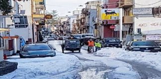 Maltempo con precipitazioni nevose, questa mattina nei comuni di Furci Siculo e Roccalumera