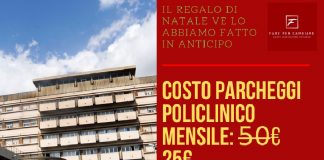 Dimezzato il prezzo dei parcheggi, del Policlinico di Messina