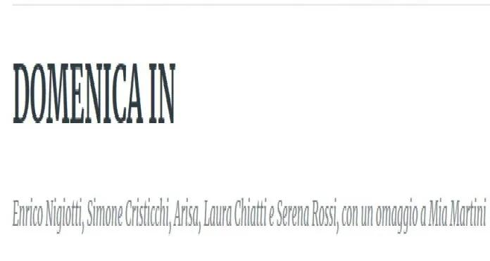 domenica in