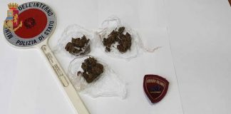Servizi antidroga: la Polizia di Stato di Messina, ha arrestato ieri un diciannovenne