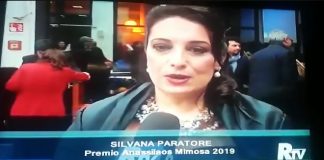 Alla cerimonia di consegna del premio Anassilaos Mimosa 2019, presso il Consiglio regionale della Calabria