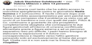 I componenti dell’Associazione Padri in Movimento, scrivono: “⚠️ Siamo sotto attacco ⚠️”
