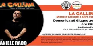 È andato in scena ieri sera, all’Auditorium Fasola, lo spettacolo “La Gallina, storie d’azzardo e altre storie”, dell’ex comico di Zelig Daniele Raco