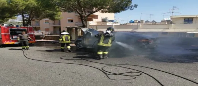incendio viale r. elena
