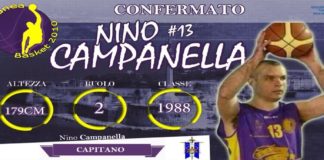 Il Castanea Basket di Messina, conferma la presenza del nuovo capitano Nino Campanella