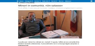 Osservatorio Internazionale dei Diritti nella Penisola italica: “Ci è arrivata una segnalazione fresca fresca, un’altra sottrazione di minori ad opera dei servizi sociali, che come descrive il Sindaco di Mesenzana non è per maltrattamenti”