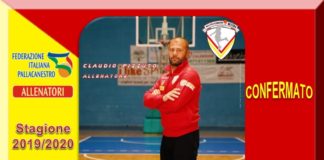 La Nuova Pallacanestro Messina, conferma nello staff tecnico coach Claudio Pizzuto