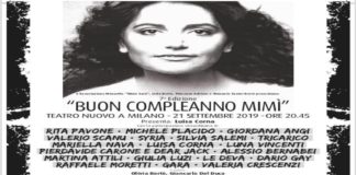 “Buon Compleanno Mimì”: la 7^ edizione della manifestazione per ricordare Mia Martini, si terrà stasera al Teatro Nuovo di Milano, con la conduzione di Luisa Corna