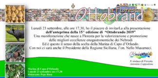“Ho il piacere di invitarvi, lunedì 23 settembre, alle ore 17.30 alla marina d’Orlando (ristorante Pepe Rosa) alla presentazione dell’anteprima di Ottobrando 2019”