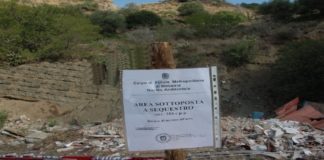 Polizia Metropolitana di Messina: sequestrata una vasta area, adibita a discarica di amianto in contrada Feo a Faro Superiore