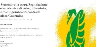 Nella giornata di ieri, a seguito di una segnalazione da parte del Circolo Legambiente di Taormina circa la presenza di una discarica abusiva di rifiuti di vario genere in località c.da Mastrissa è stata sequestrata una vasta area