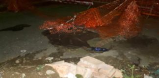 Nella notte tra ieri e la giornata odierna, in via Scite a Messina, si è aperta una grossa voragine sul manto stradale