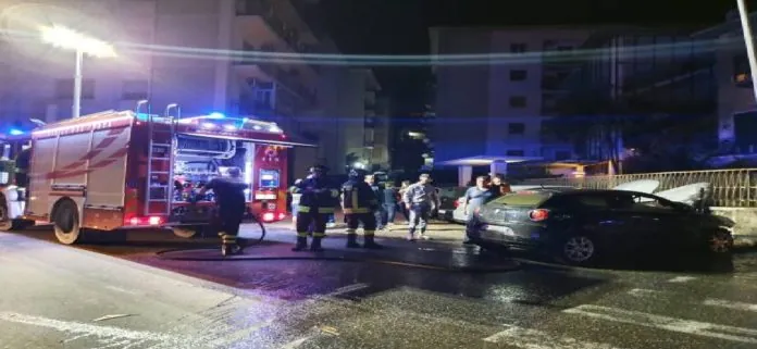 Incendio viale principe umberto