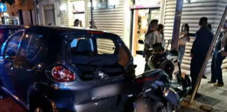 Un nuovo incidente stradale stasera in città, questa volta lo scontro è avvenuto in via Cesare Battisti, fronte largo Seggiola